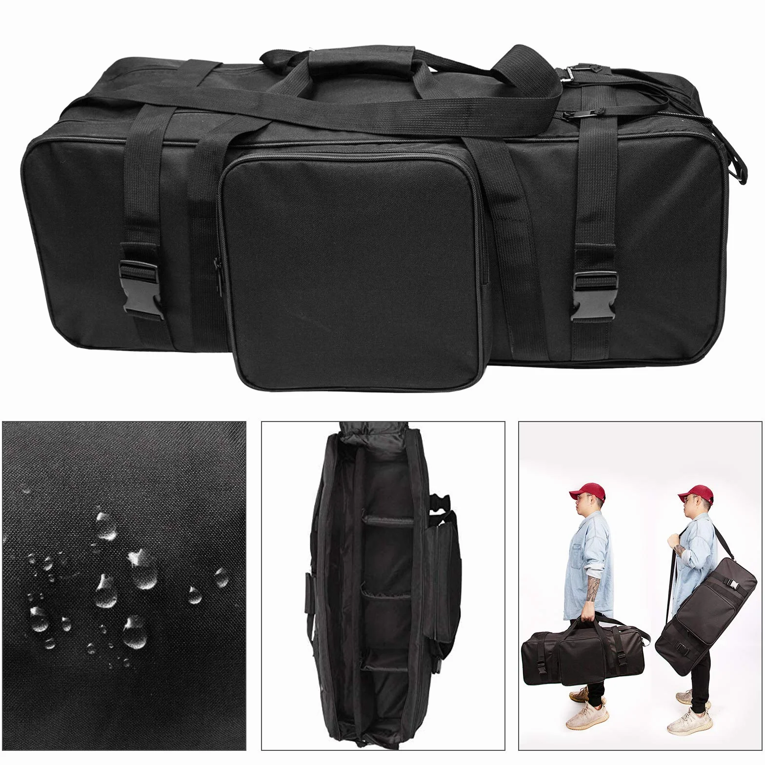 STUDIO Sac Trépied Sac de Transport Portable 75x27x24cm Noir