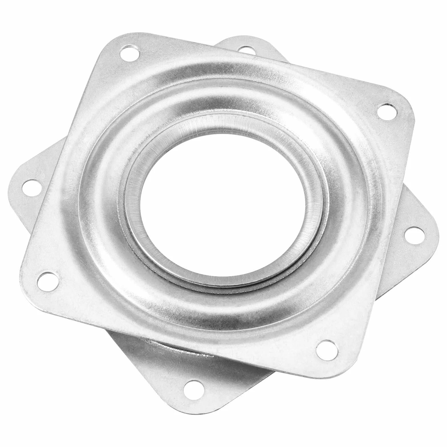 Lot de 10 Plateaux Rotatifs Carrés de 71 mm, en Métal, Roulements à Billes, Rotation à 360 Degrés, Pivotement Lazy Susan avec vis pour Étagère de Cuisine, Support TV, 30 kg, Argent