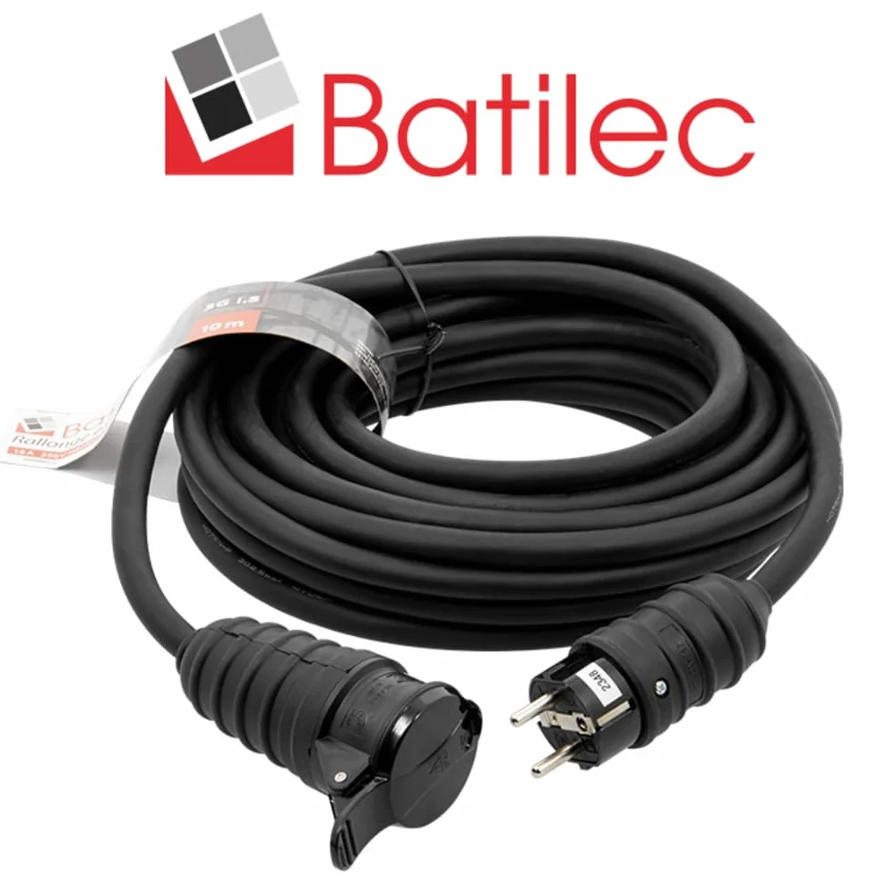 BATILEC - Rallonge électrique IP44 10mètres HO7RN-F 3G1.5mm²