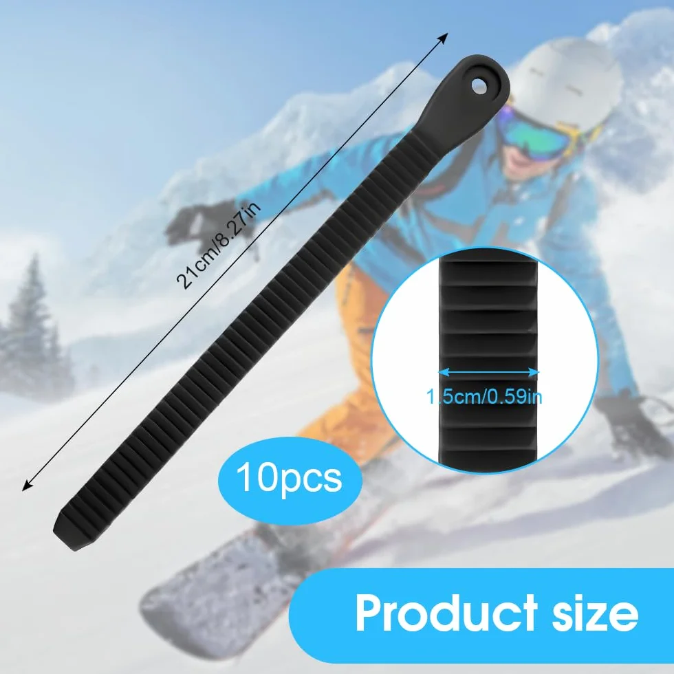 Sangles de Fixation pour Snowboard, Snowboard Binding Straps en Plastique, Accessoires de Rechange