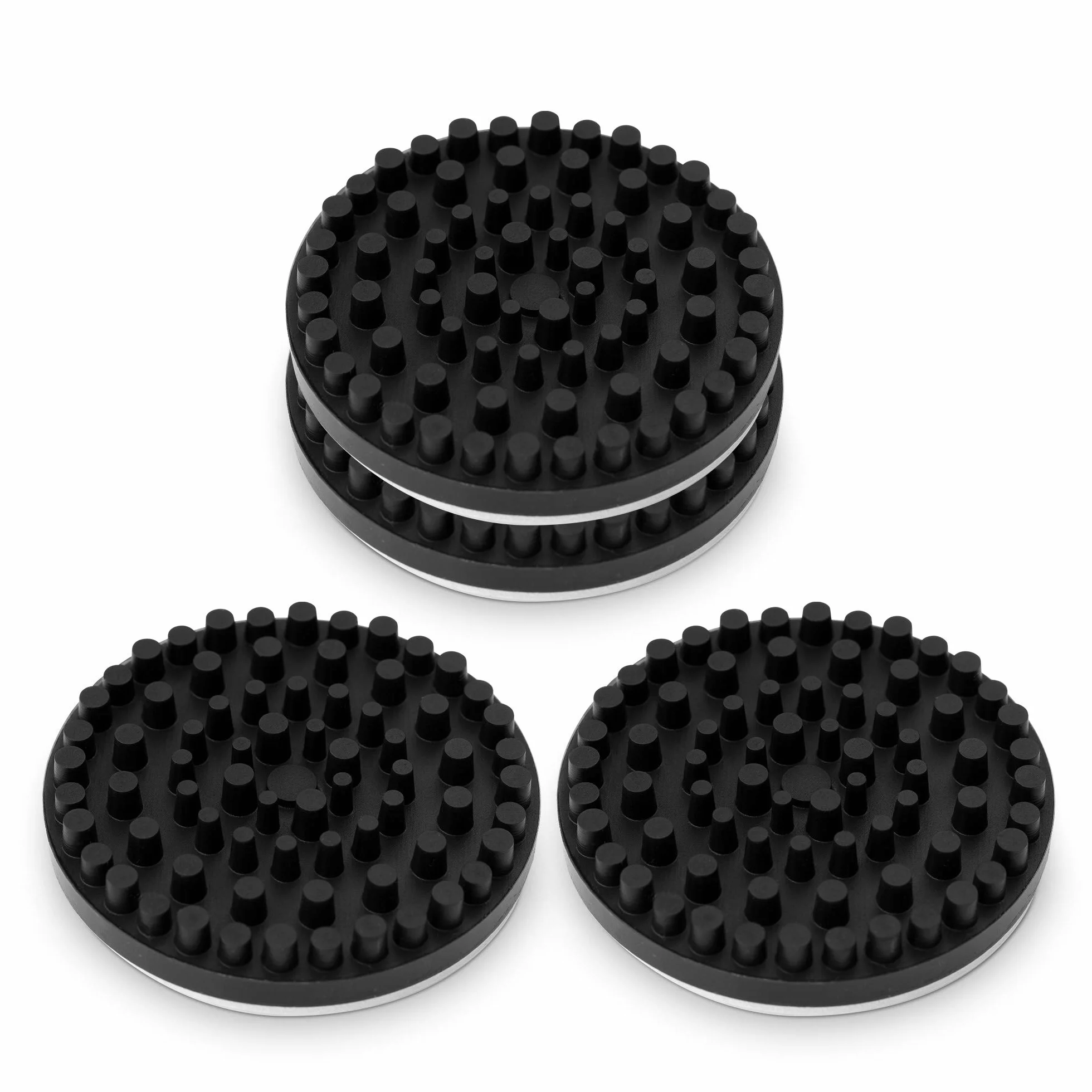 kwmobile Absorbeur de chocs platine vinyle - Lot 4x pied isolant anti-vibration en silicone pour équipement audio - Tourne-disques haut-parleurs
