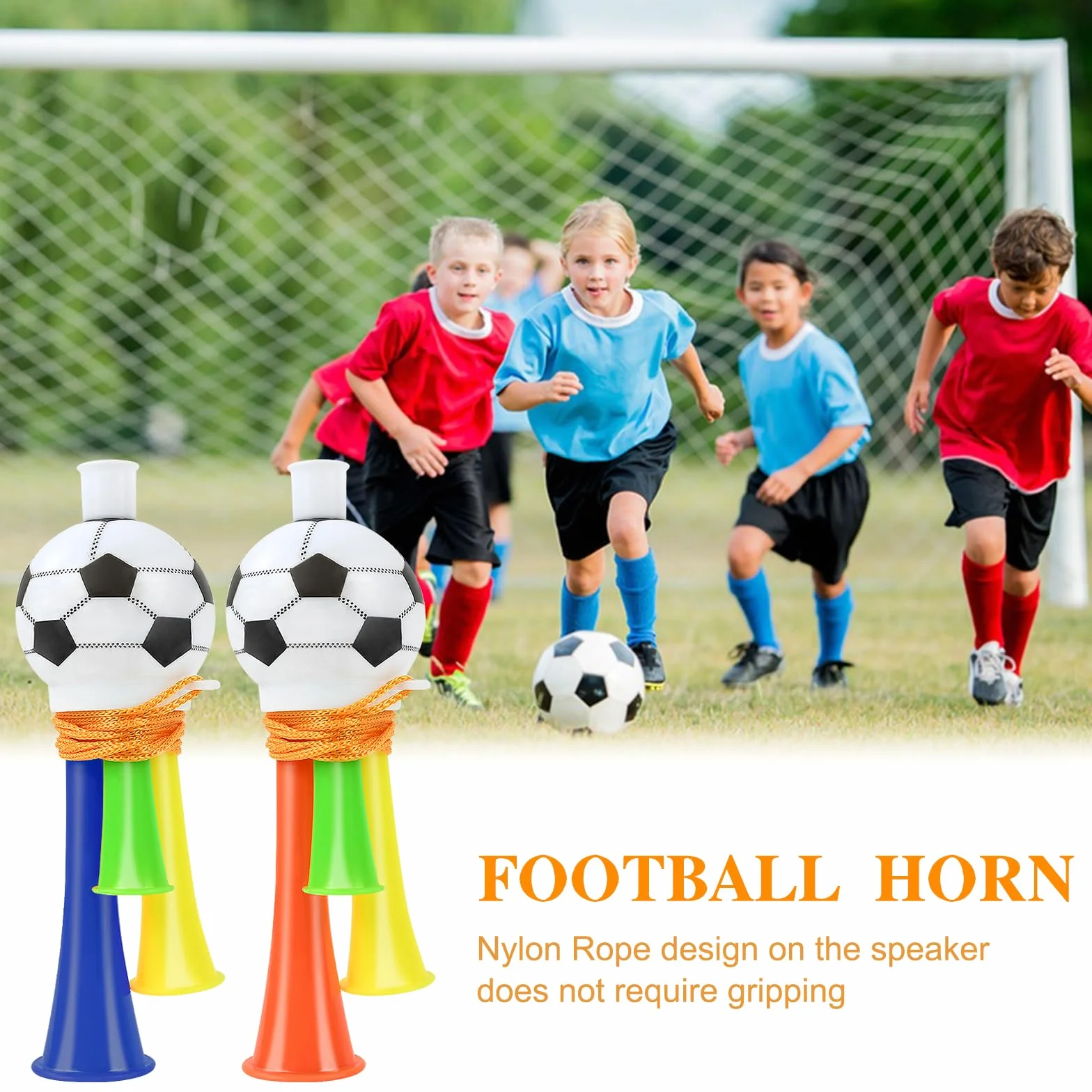 Trompette de Football 3 Pièces Corne Klaxon Plastique Enfants Fête 13cm