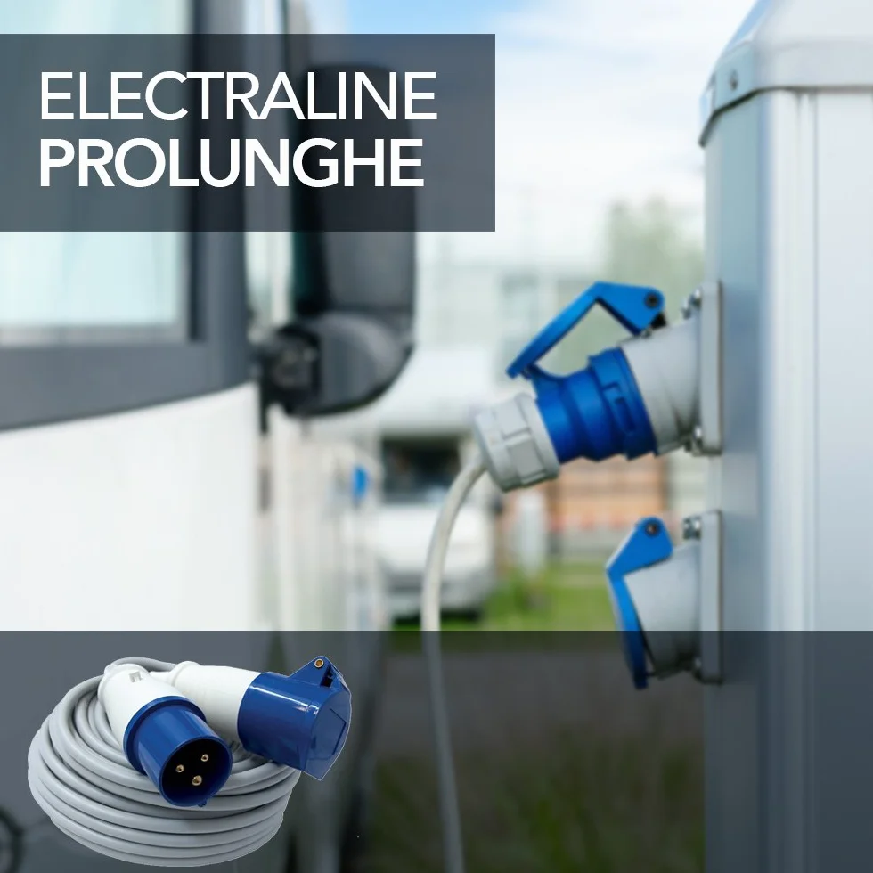 Electraline Rallonge 20 mt Prise industrielle Fiche IEC 3 pôles IP40