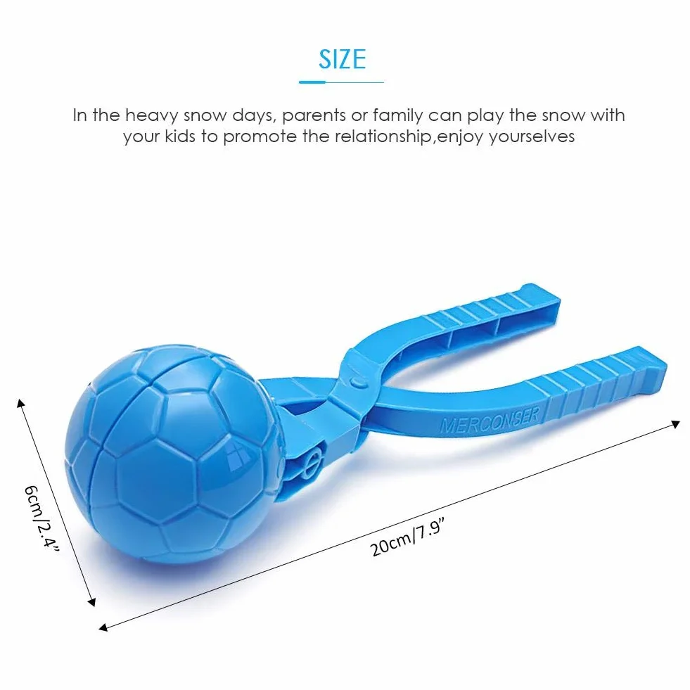 Pince à boules de neige 3D pour fabrication de boules de neige, sports de plein air