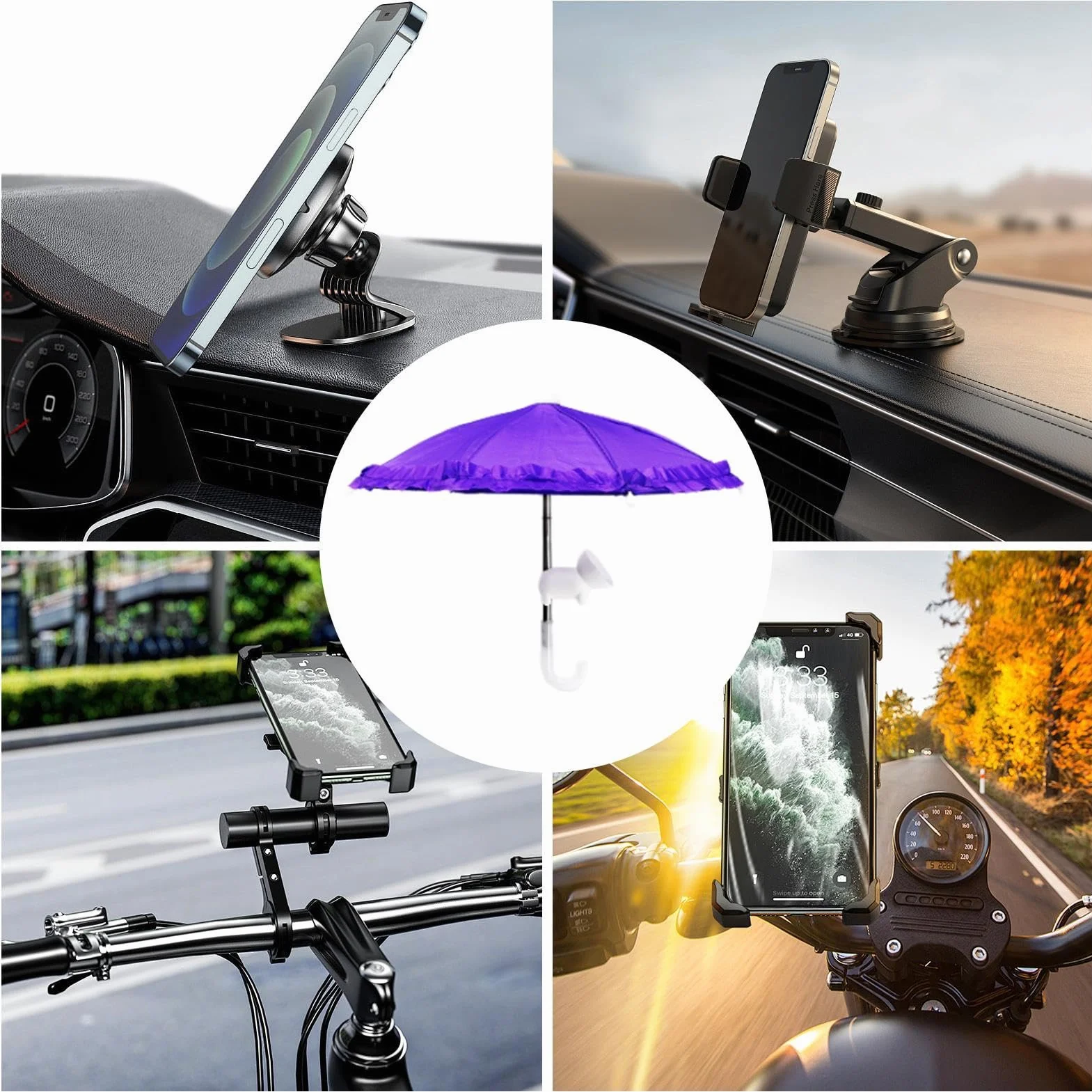 Pare-soleil pour téléphone portable, pare-soleil pour téléphone portable | Parapluie de téléphone réglable antireflet,Support de pare-soleil de téléphone portable à ventouse, couverture de