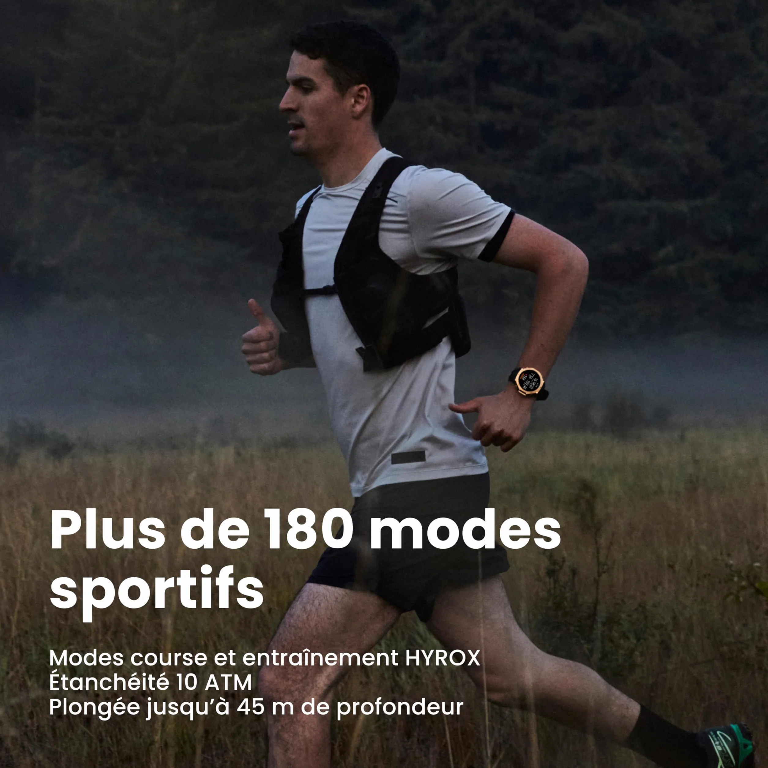 Amazfit T-Rex 3 Pro Montre Connectée Outdoor 48 mm, Écran AMOLED en Saphir, Lunette en Titane, GPS Double Bande, Cartes Hors Ligne, Lampe Intégrée, Autonomie 25 Jours, Smartwatch pour Android iPhone