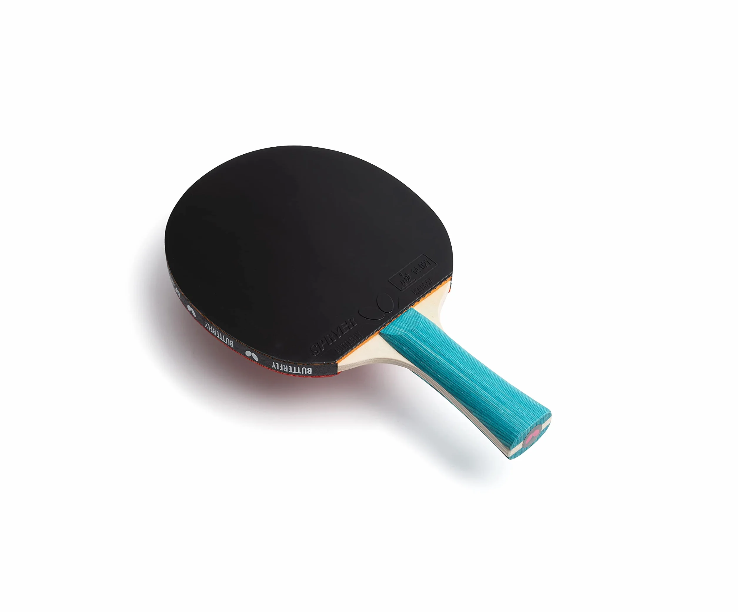 BUTTERFLY Raquette de ping-Pong Progress | Raquette de Tennis de Table Professionnelle | Revêtements ITTF Noir/Rouge