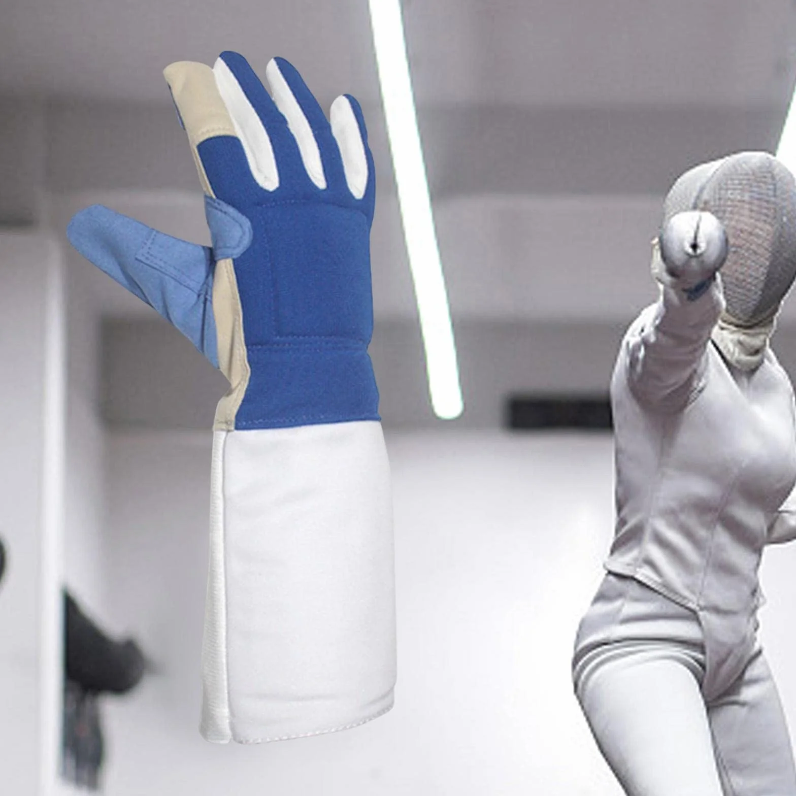 Oshhni Gants d'Escrime Antidérapants Lavables Équipement d'Entraînement pour Adultes, Enfants