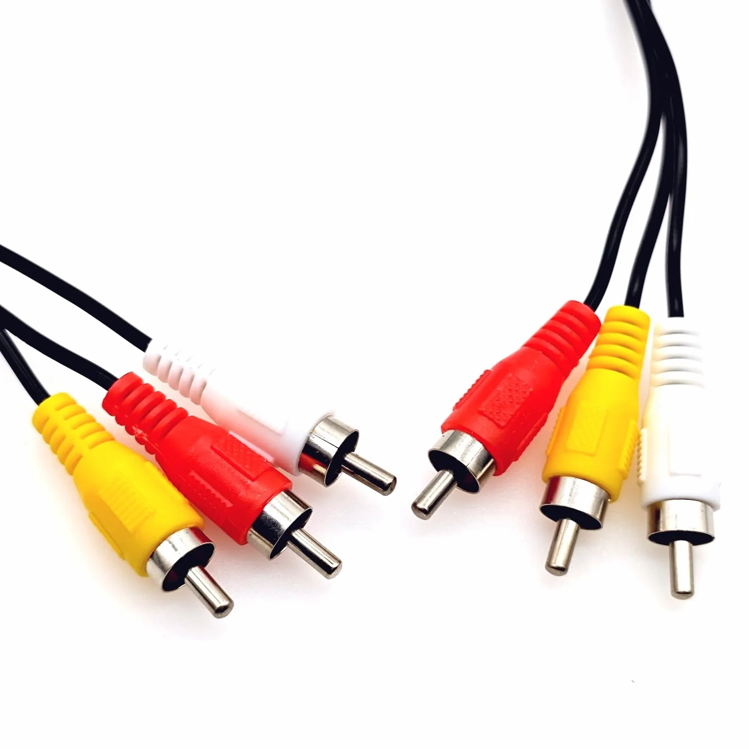 JZK 1,2 m Câble composite AV rouge jaune blanc 3 RCA mâle vers 3 RCA mâle, câble audio vidéo pour connecter un lecteur VHS/vidéo/DVD au téléviseur