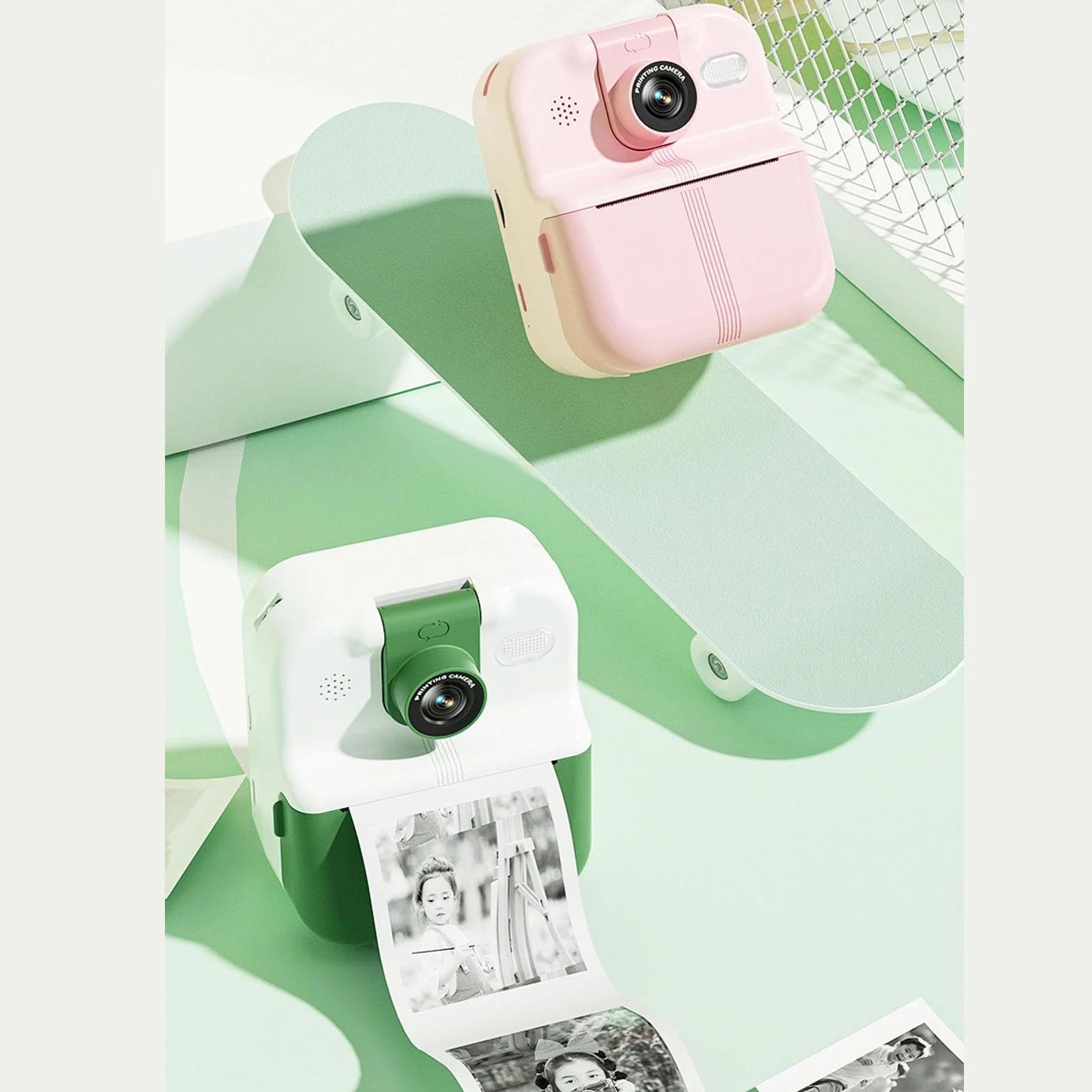 Appareil Photo à Impression Instantanée 48 MP HD, Écran IPS 2,4 Pouces, Objectif Intégré, Idéal pour Selfies et Souvenirs