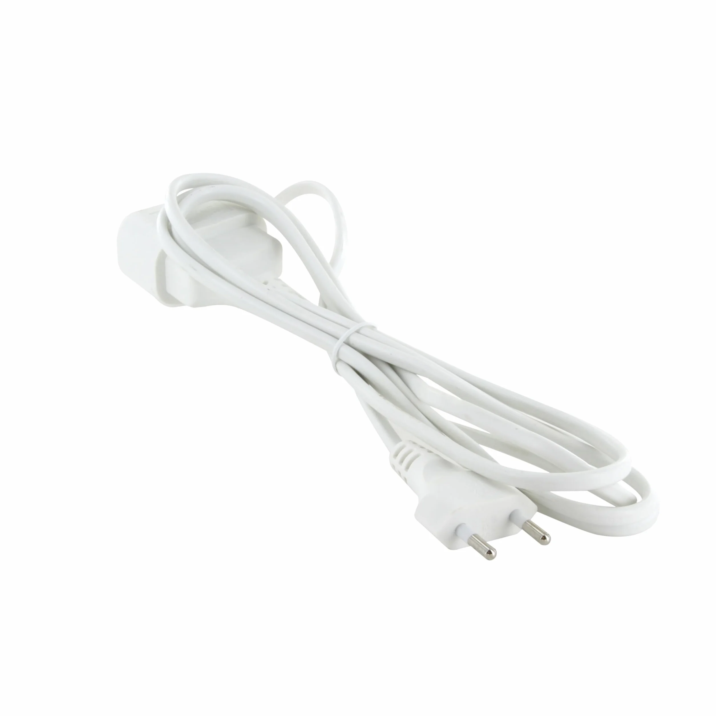 Prolongateur 6A 2mm Blanc HO3VVH2-F 2x0,75mm2