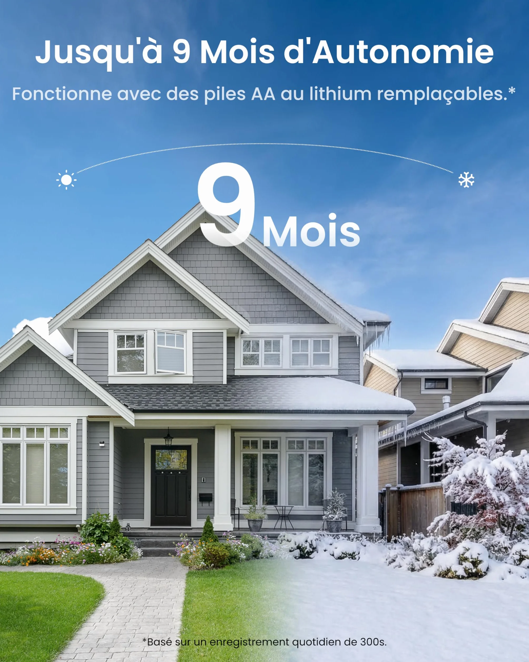 Reolink Kit 2 Caméras WiFi Magnétiques MagiCam+Home Hub Mini, Autonomie 9 Mois, Wi-FI 2,4/5 GHz, Détection de Personnes par IA, 1080P Vision Nocturne, IP67, Stockage Local 1 to, sans Abonnement