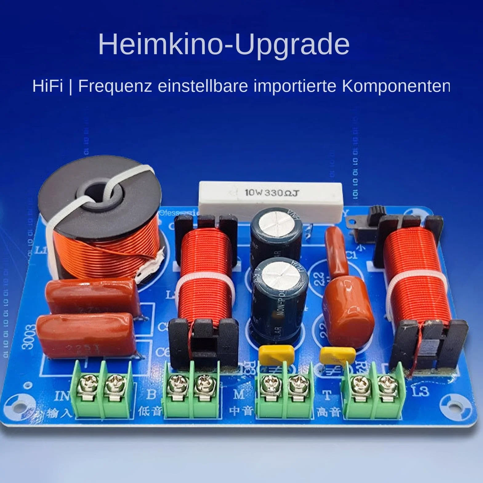 Generisch Filtre Passif - Gamme de fréquence de Tweeter Audio - Séparateur de fréquence Compact multivoies Haute Performance pour Une optimisation de la clarté Lors de la Modification du système