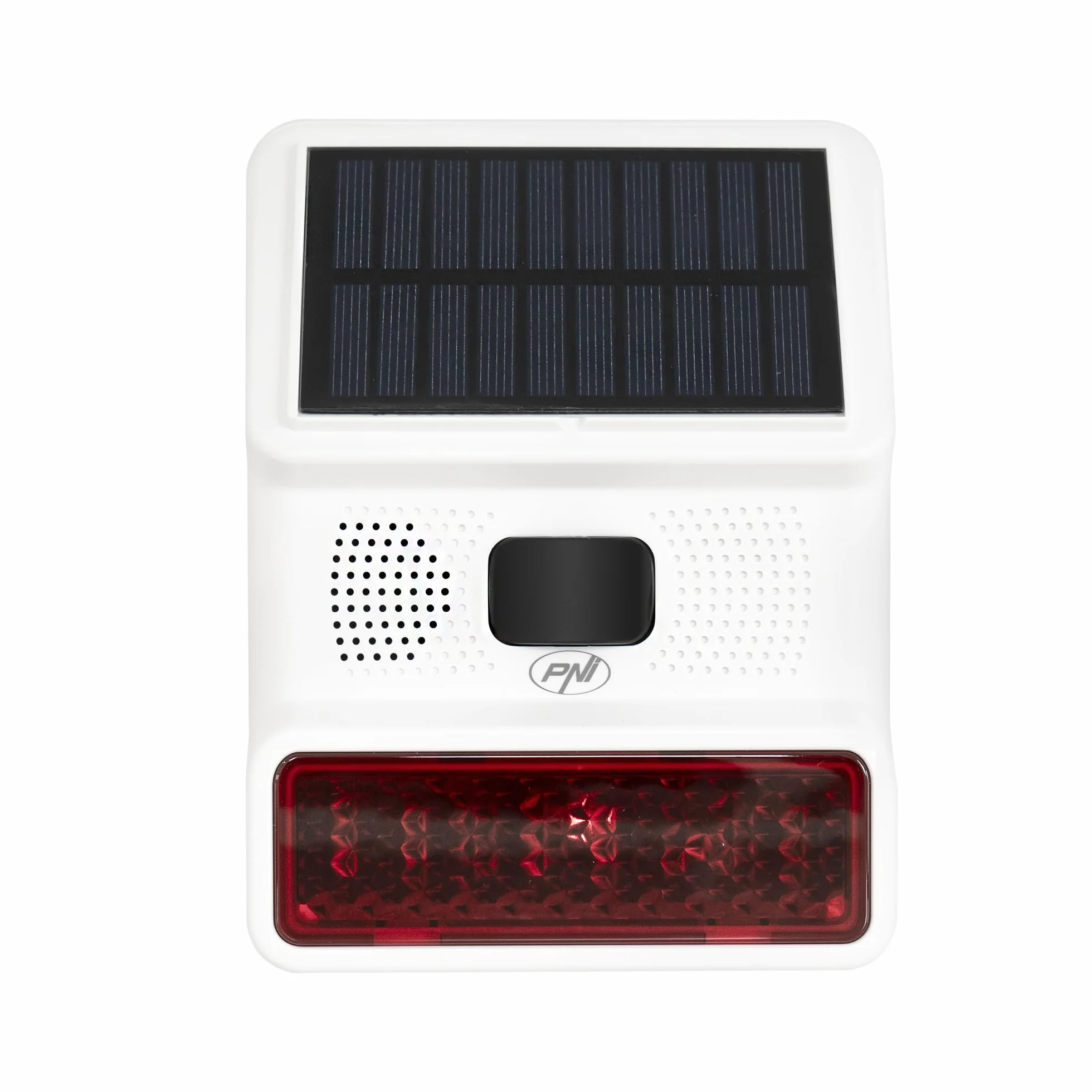 PNI SafeHouse HS006 Sirène extérieure sans Fil avec Chargement ou Via Port USB-C, Batterie 1000 mAh, 100 DB