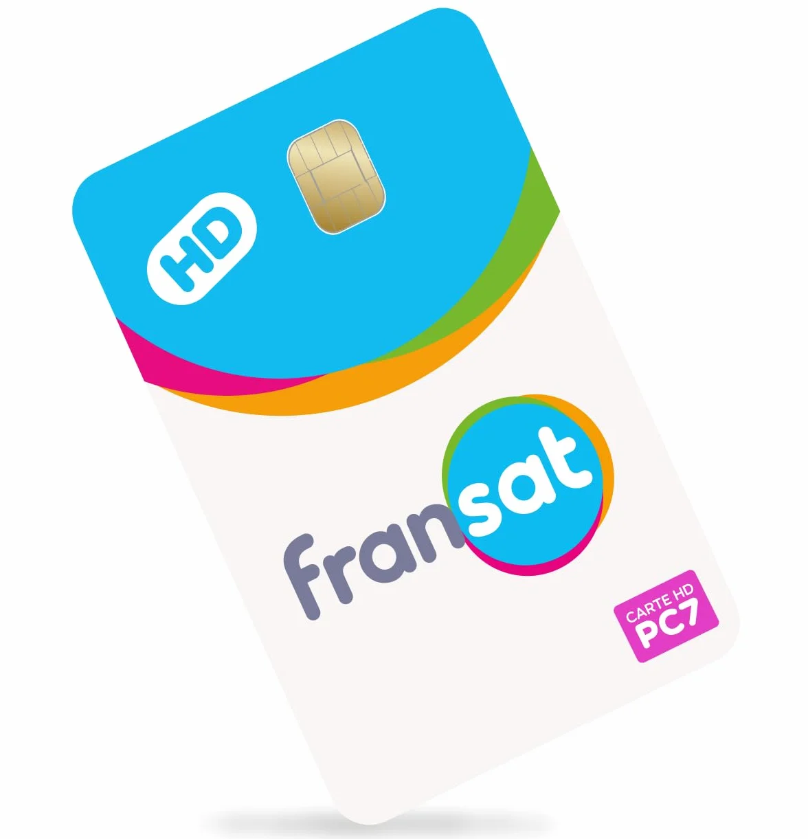 Carte FRANSAT PC7 HD - VALIDE 4 Ans + Porte-Cartes en Aluminium avec Blocage RFID