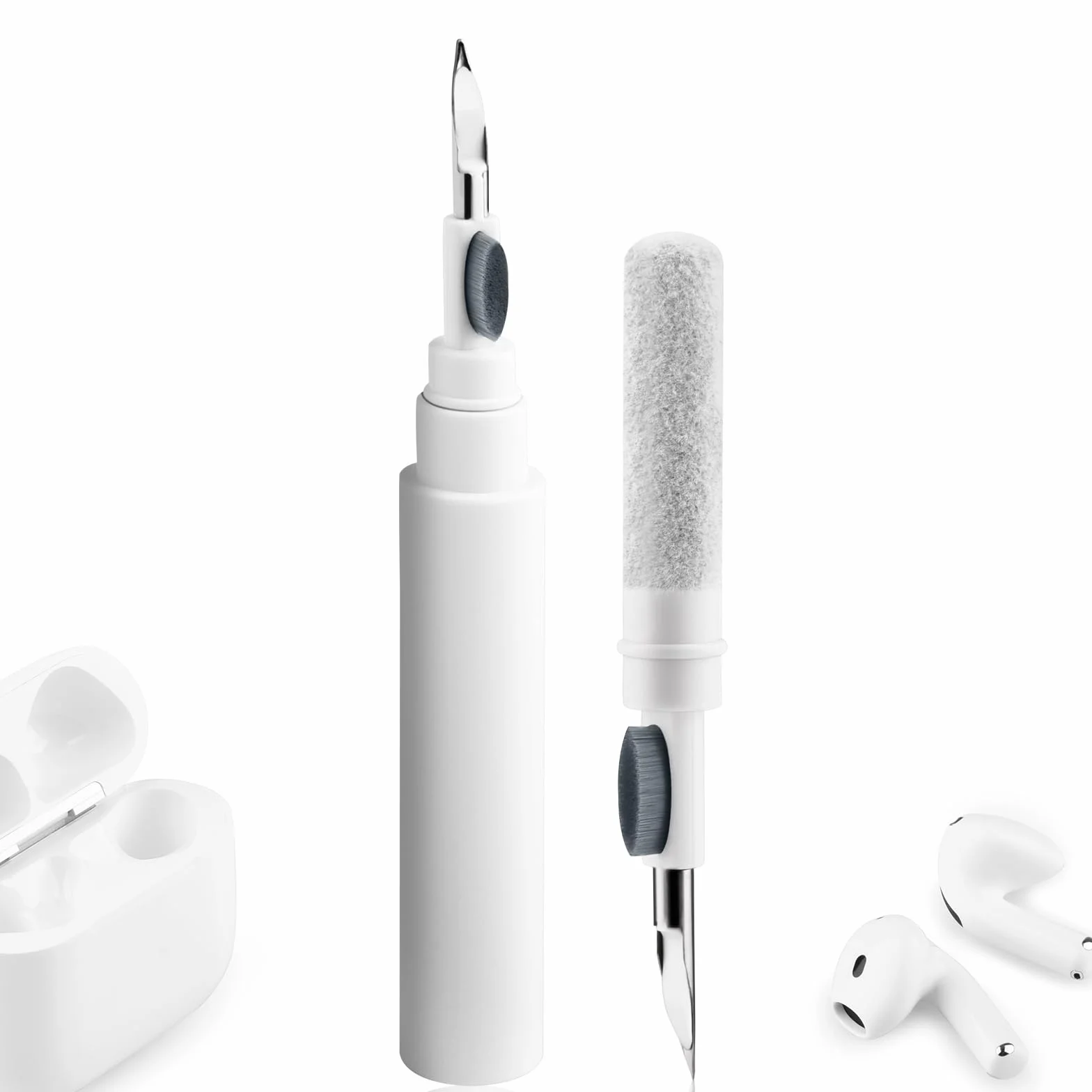 YLK Kit de Nettoyage pour AirPods 4/3/2/1 / AirPods Pro, Kit de Nettoyage 3-en-1, Pinceau Multifonction pour Nettoyer Les écouteurs Bluetooth