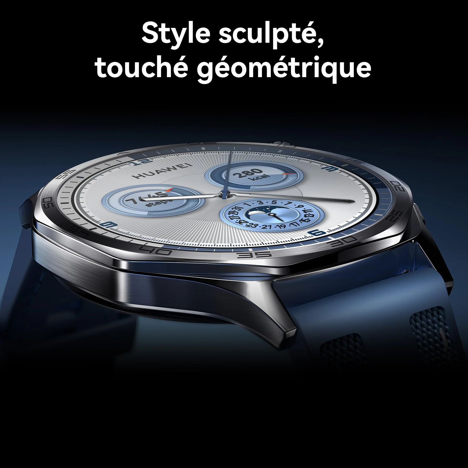 HUAWEI Watch GT 5 46mm Montre Connectée Noir, Suivi Santé, Autonomie 14 Jours iOS Android