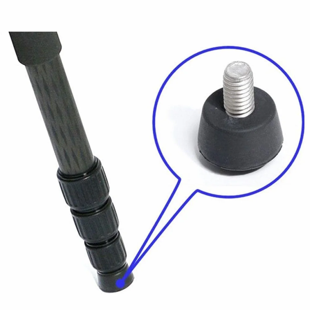 3X Pieds de Trépied à Filetage de Vis 1/4 ", Monopode en Caoutchouc pour