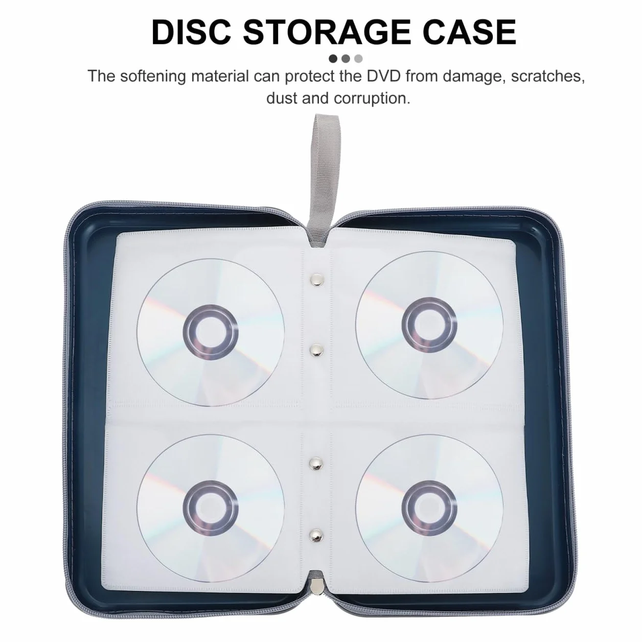 Alipis CD Bag, CD Storage Bag for Car and Home, CD DVD Disc Rangement for 80 – Pochette de Rangement Portable pour CD/DVD, Valise de Stockage Multimédia pour Voiture, Bureau et Maison, Idéal Cadeau