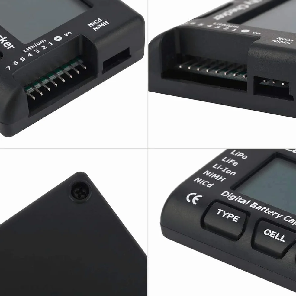 GTIWUNG Testeur de Capacité de Batterie Numérique, Capacité de la Batterie de Tension Vérificateur Contrôleur Testeur avec Ecran LCD, pour LiPo Life Li-ION Nicd NiMH