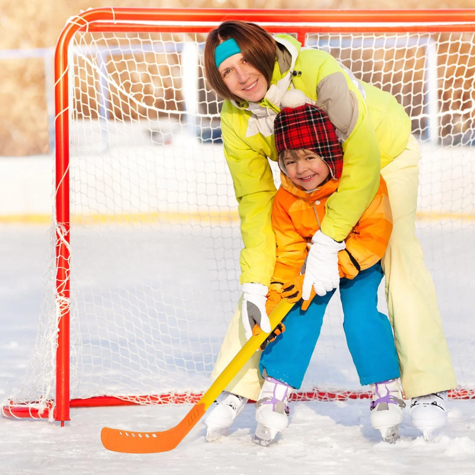 Crosse De Hockey Junior 27.76x6.69 Pouces ABS Bâton Débutant Équipement De Rue Extérieur
