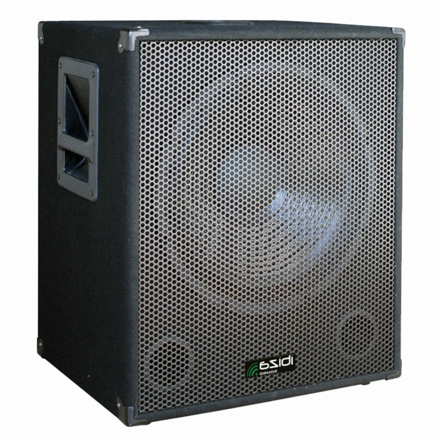 Ibiza Caisson de Basses Actif 38cm 800W Bi-amping EQ 2 Bandes Coins renforcés