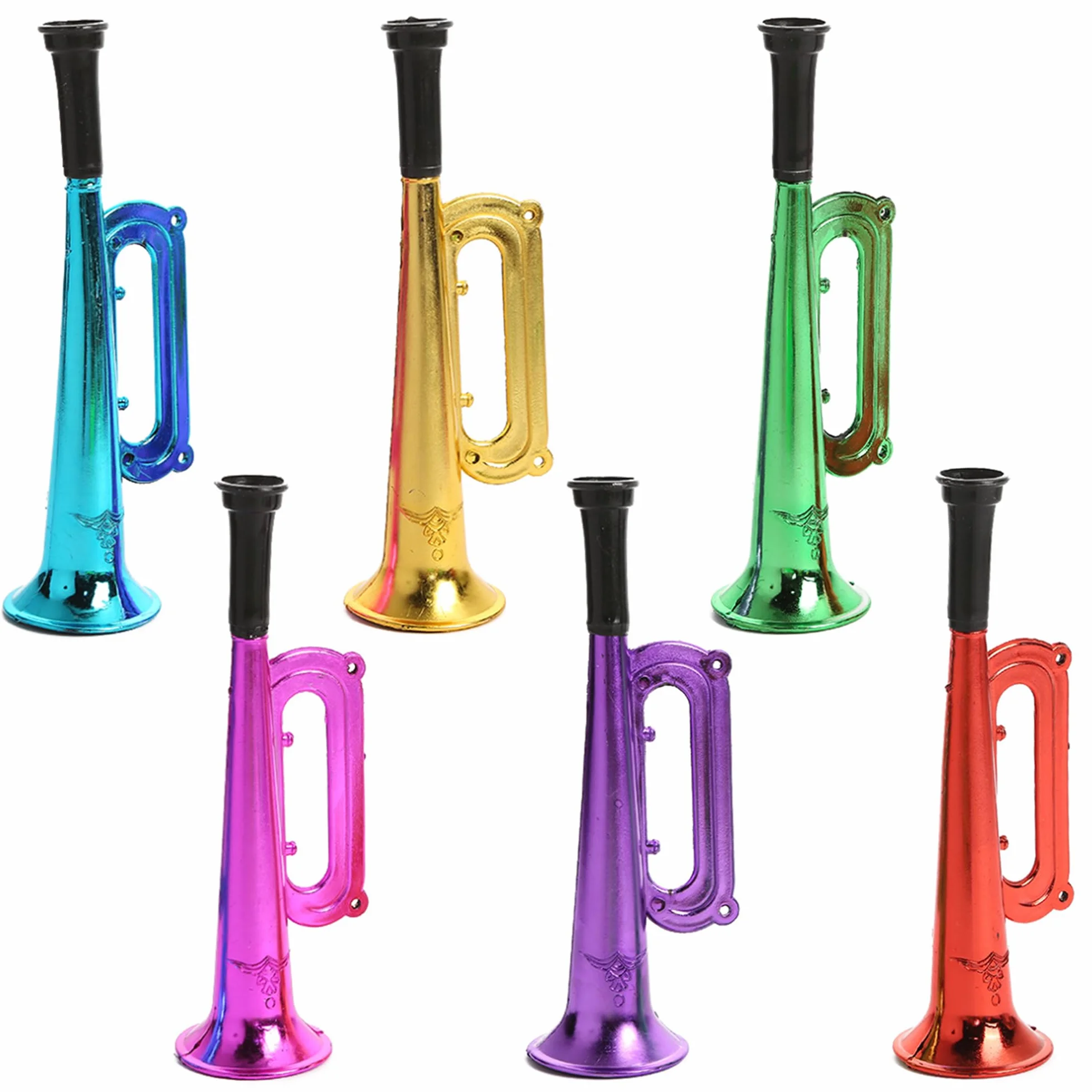 Trompettes Vuvuzela Plastique 6 Pcs Corne Cheerleading Bruit Fanfare Football Accessoires Fête