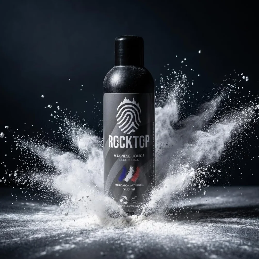 ROCKTOP Magnésie Liquide 200ml Liquid Chalk Anti-Transpiration Escalade Crossfit Musculation Mains Sèches