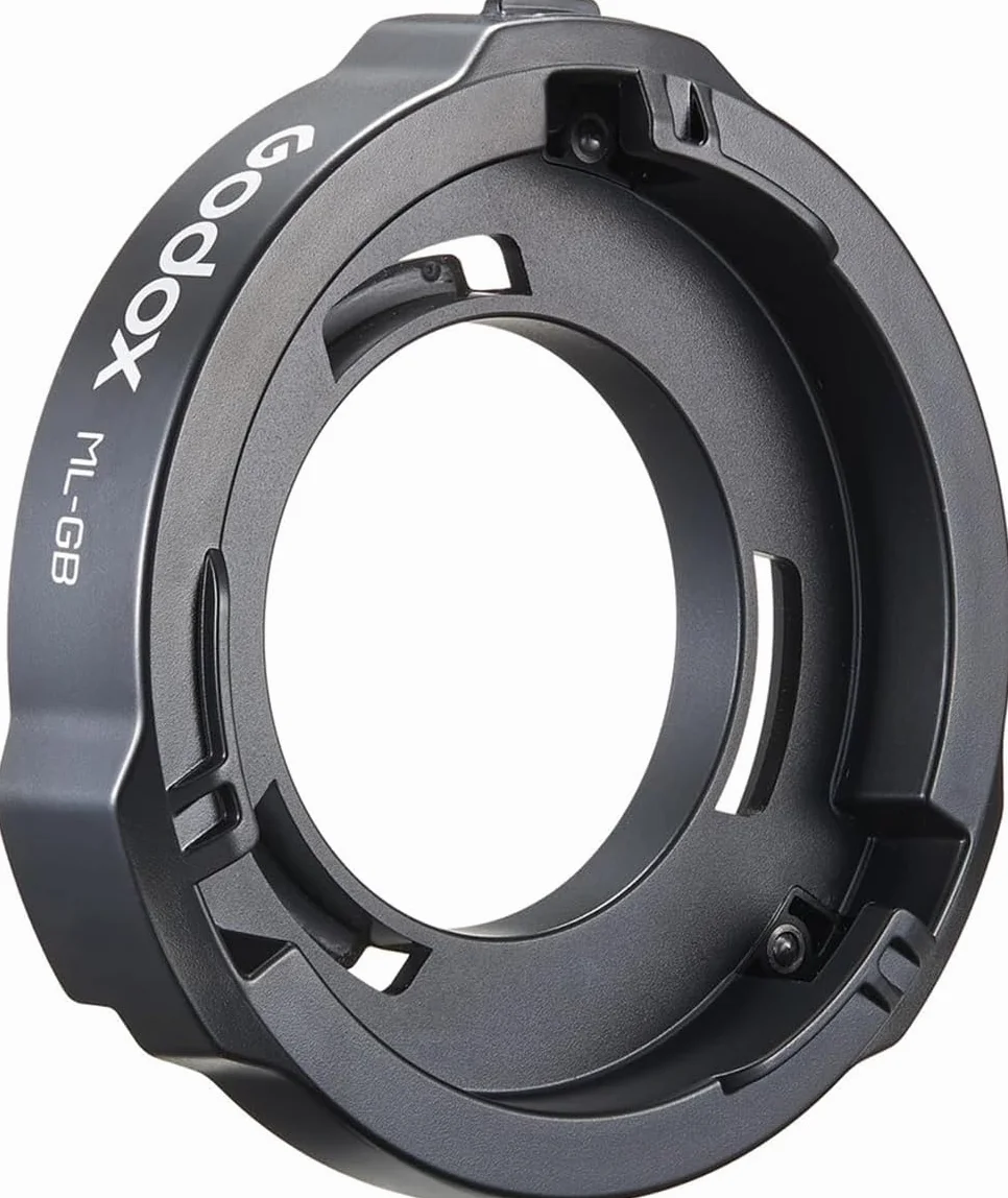 Godox ML-GB Adaptateur pour GODOX AD AD300Pro AD400Pro,Adaptateur GODOX Mount vers Bowens Mount pour GODOX ML100Bi, ML60IIBi, ML30, ML30Bi, ML60, ML60Bi