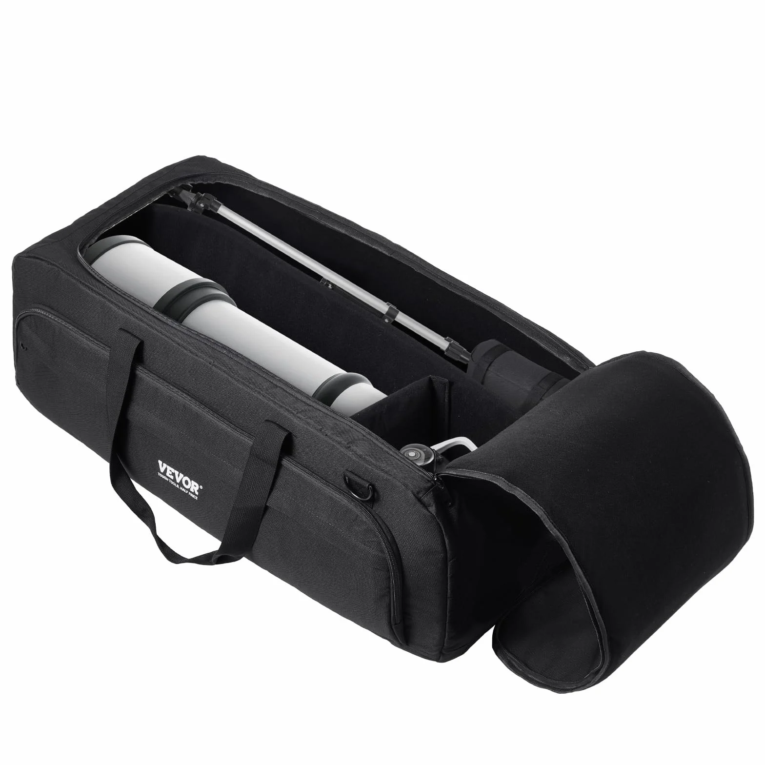 VEVOR Étui pour télescope 770 mm Mallette de Transport avec Boucles Fixes Multi-Poches séparateur Amovible