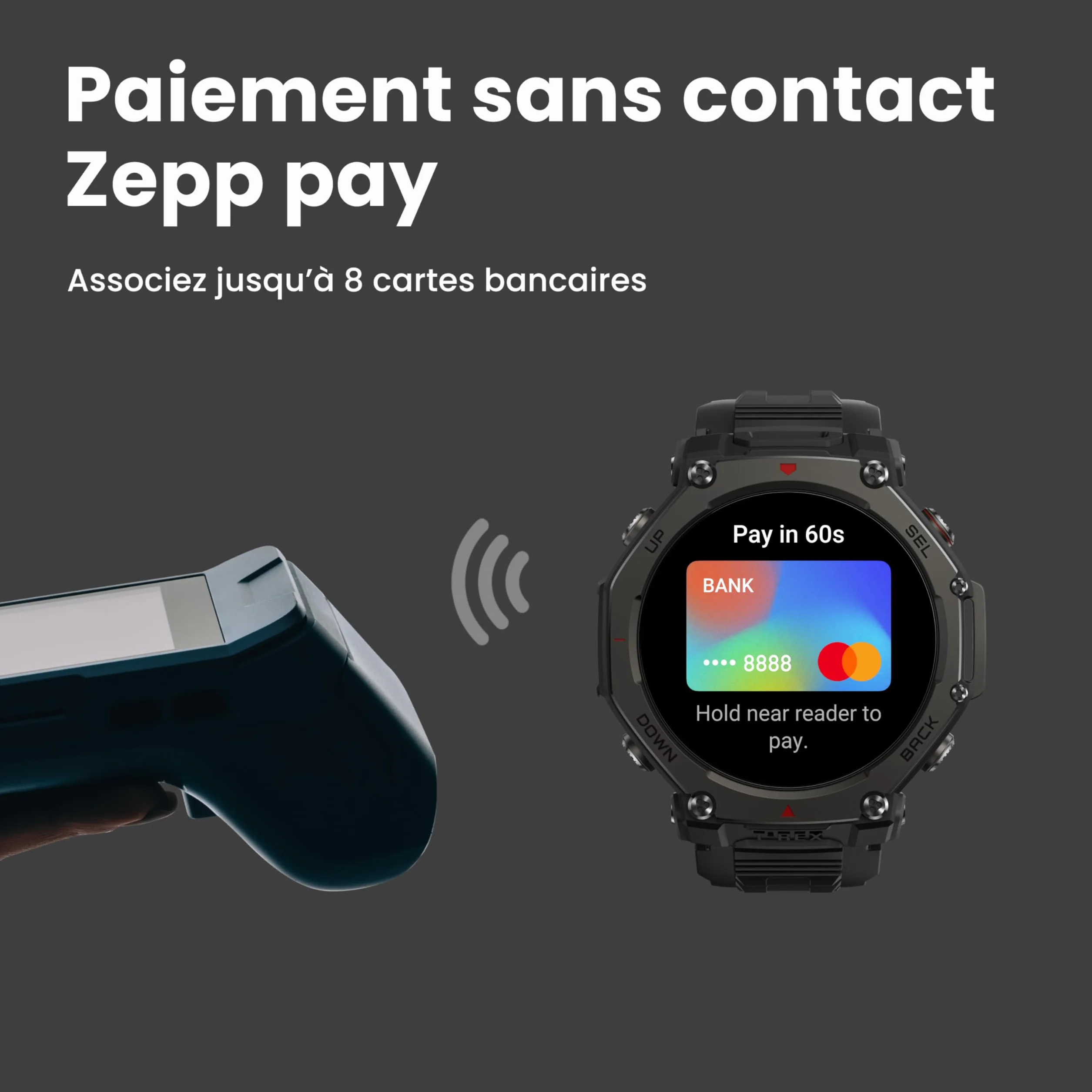 Amazfit T-Rex 3 Pro Montre Connectée Outdoor 48 mm, Écran AMOLED en Saphir, Lunette en Titane, GPS Double Bande, Cartes Hors Ligne, Lampe Intégrée, Autonomie 25 Jours, Smartwatch pour Android iPhone