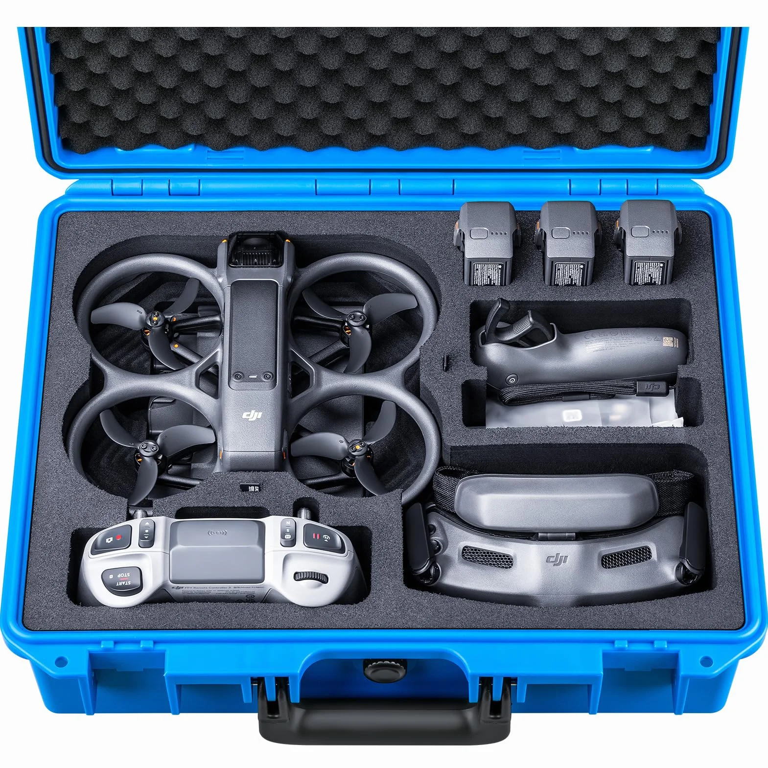 Lykus Titan AT200 Mallette Valise Sac Case pour DJI Avata 2,Goggles 3,RC Motion 3 et FPV télécommande 3, Prend en Charge jusqu'à 7 Batteries [Valise Uniquement]