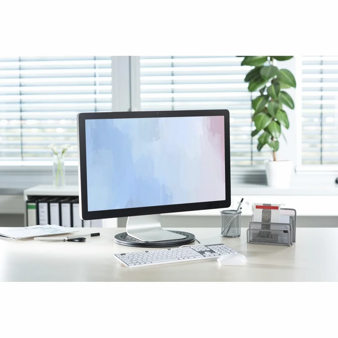 Hama Plateau Tournant Universel Hama 30cm (Plateau Rond Rotatif 360° Multifonction, Taille L, Supporte 80 kg, idéal pour TV, Enceintes, Ecrans, Plantes, Ustensiles de Cuisine, Modelisme) Noir