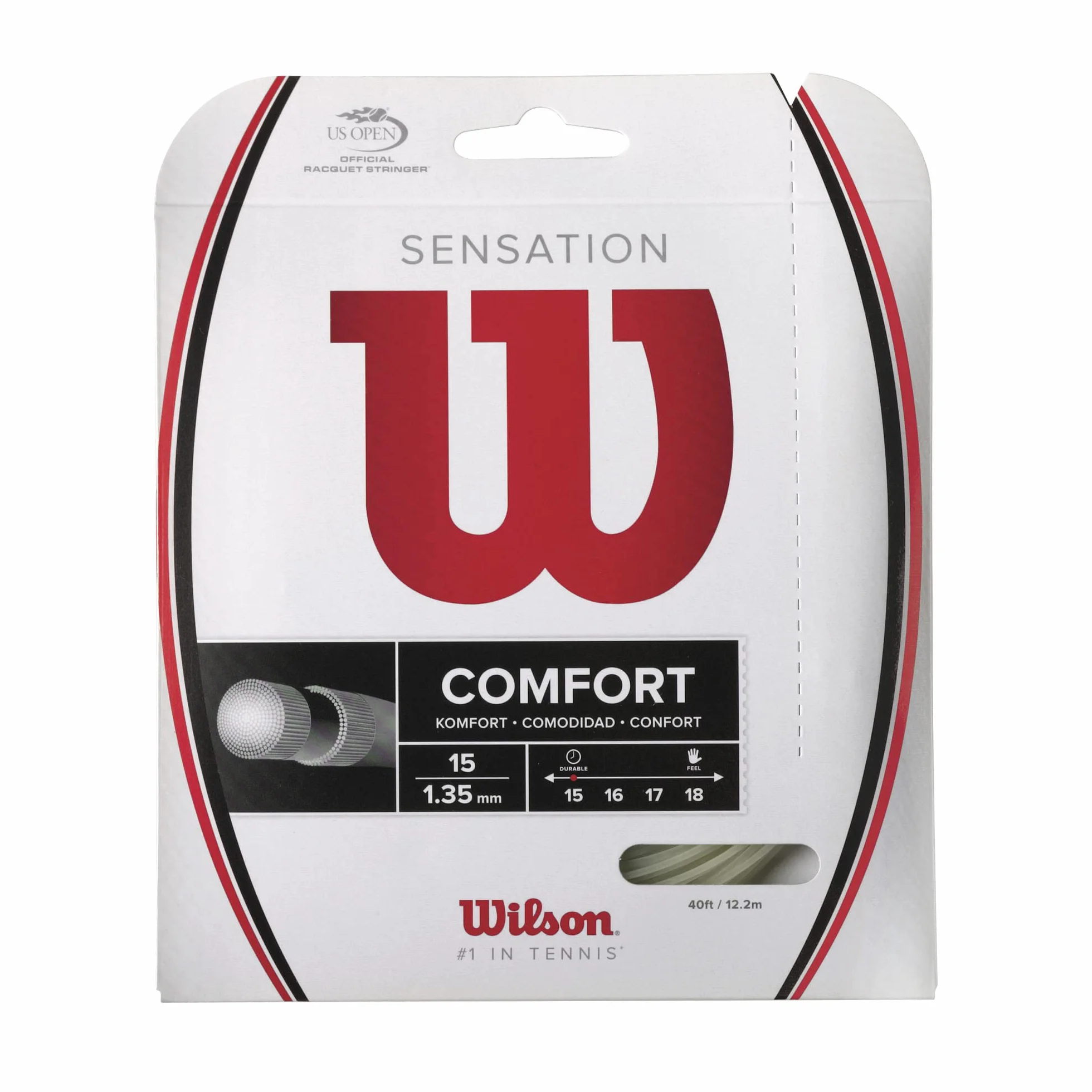 Wilson Cordages de Raquettes Sensation 12,2 mètres Neutre