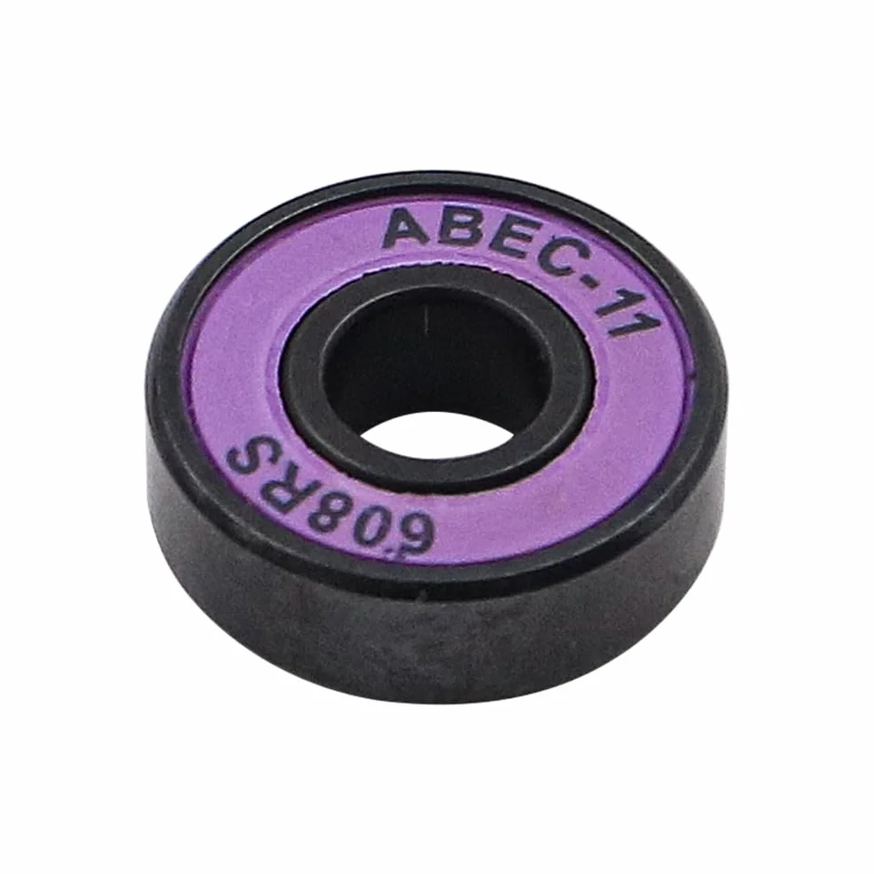 Roulements Skateboard 608 RS ABEC-11, Accessoires de Skateboard Haute Vitesse 8Pcs (Violet)