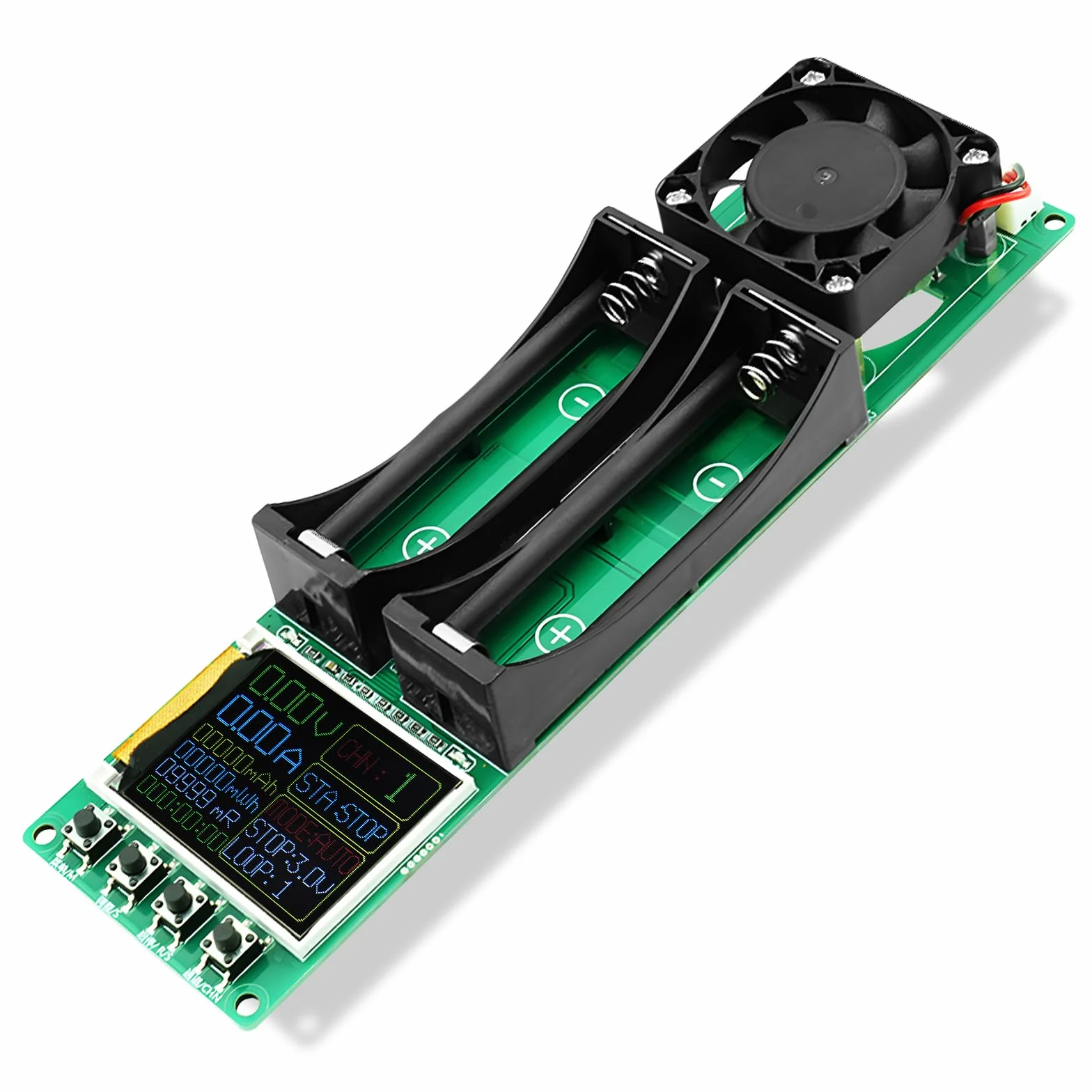 Testeur de capacité de batterie DC5V Module de résistance interne Capacité Tension Courant Puissance avec écran LCD de type C pour batterie au lithium double canal