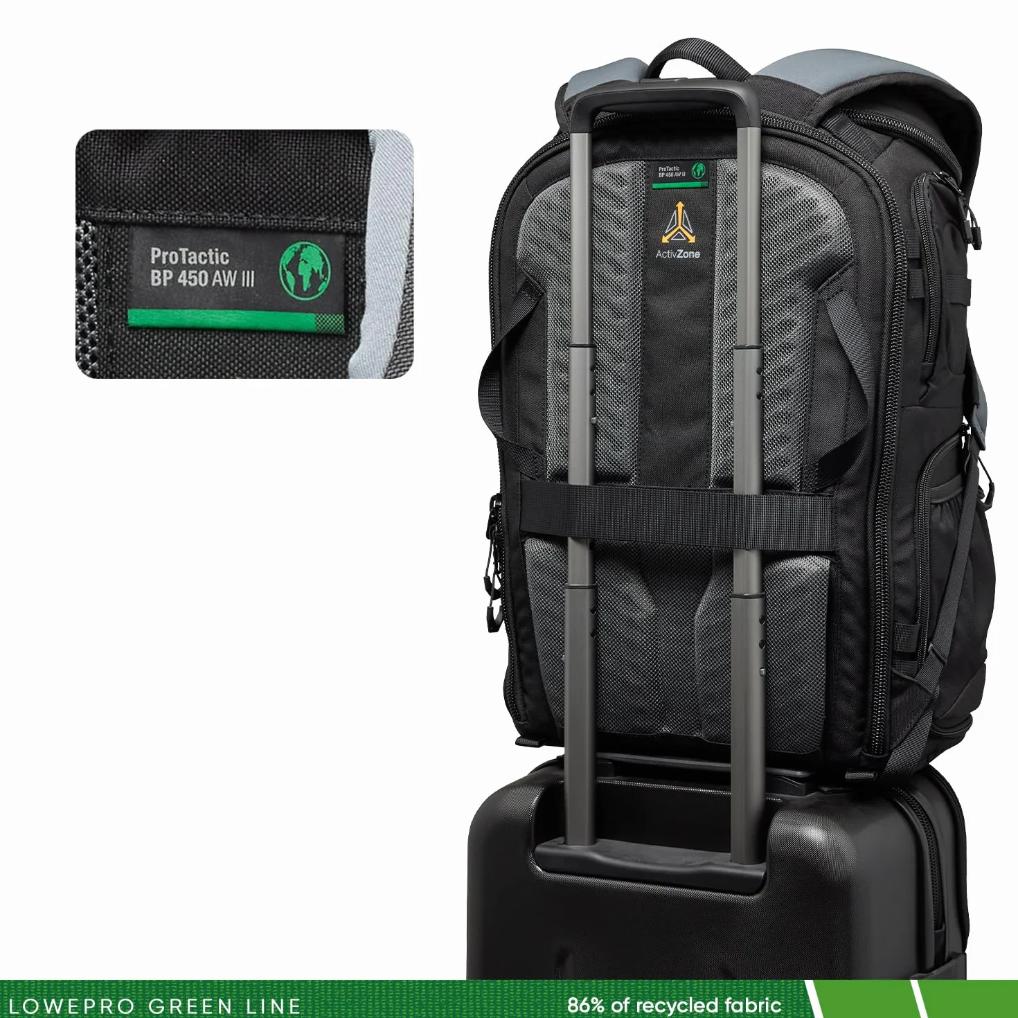 Lowepro ProTactic BP 450 AW III Sac à Dos Photo 28L, 4 Points d'Accès, Ordinateur Portable 16"