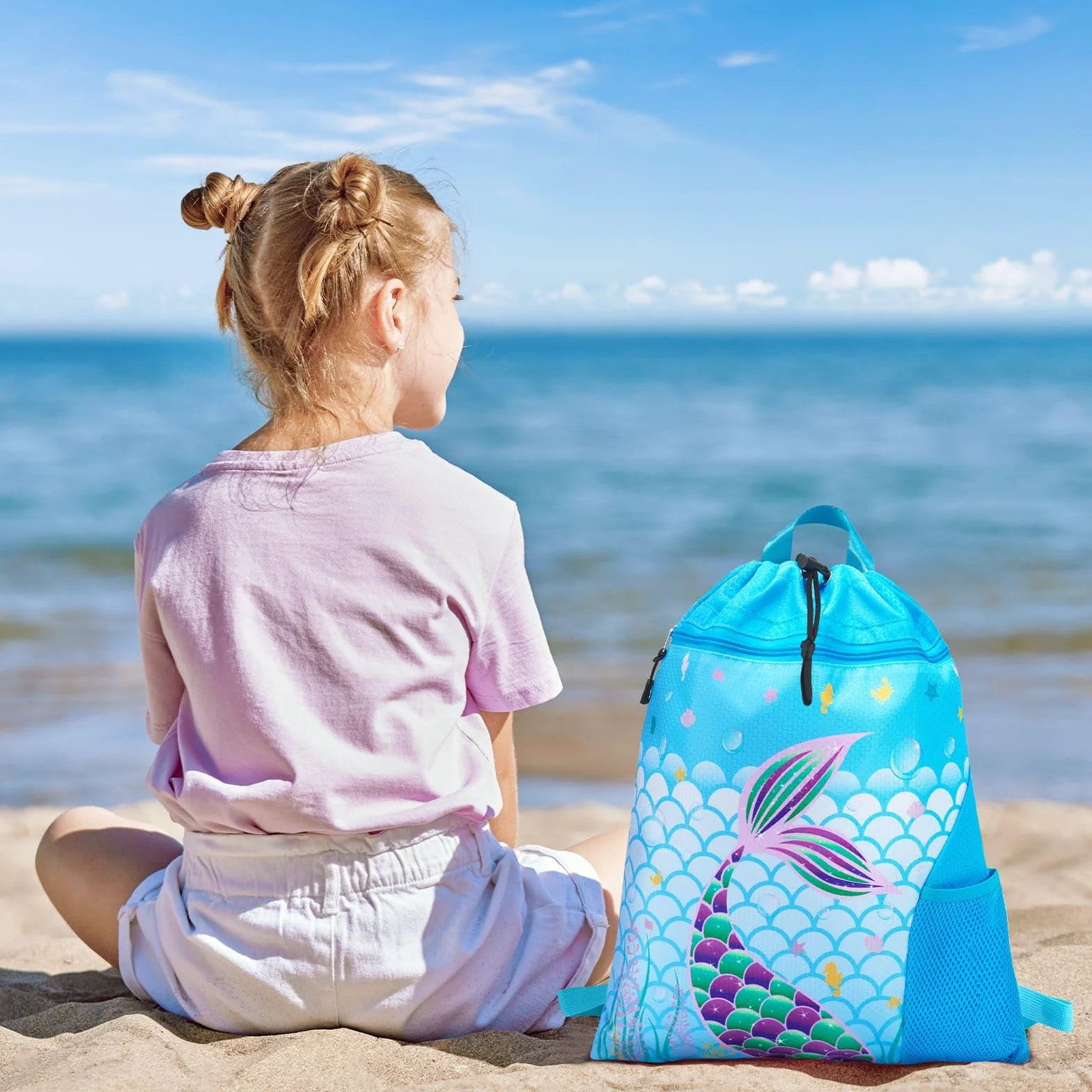 WAWSAM Sac à Dos Cordon Enfant Imperméable Sac de Gym