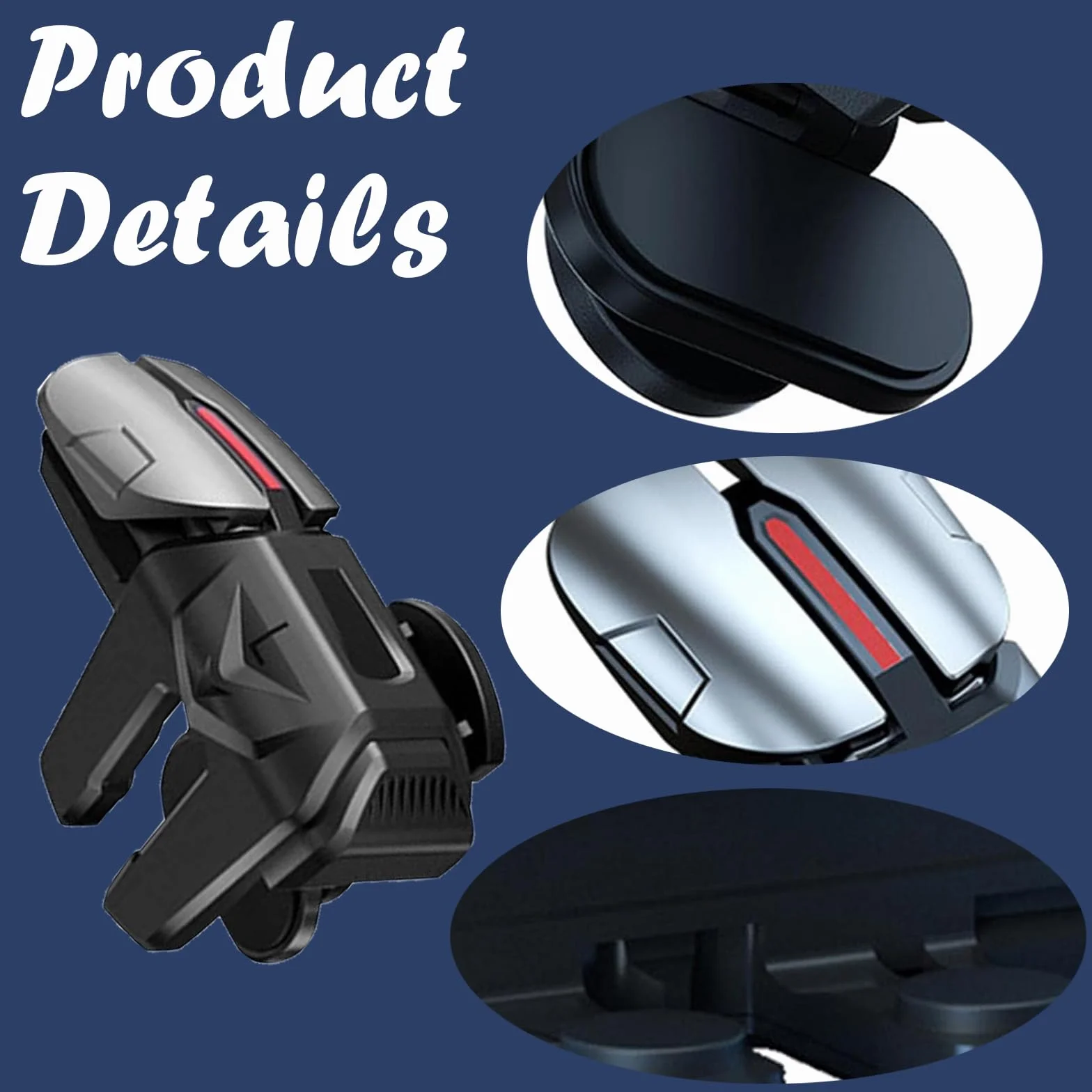 Contrôleur de Jeu Gachette Mobile Trigger, Manette E-Sport Mobile, pour Smartphones Android et Apple
