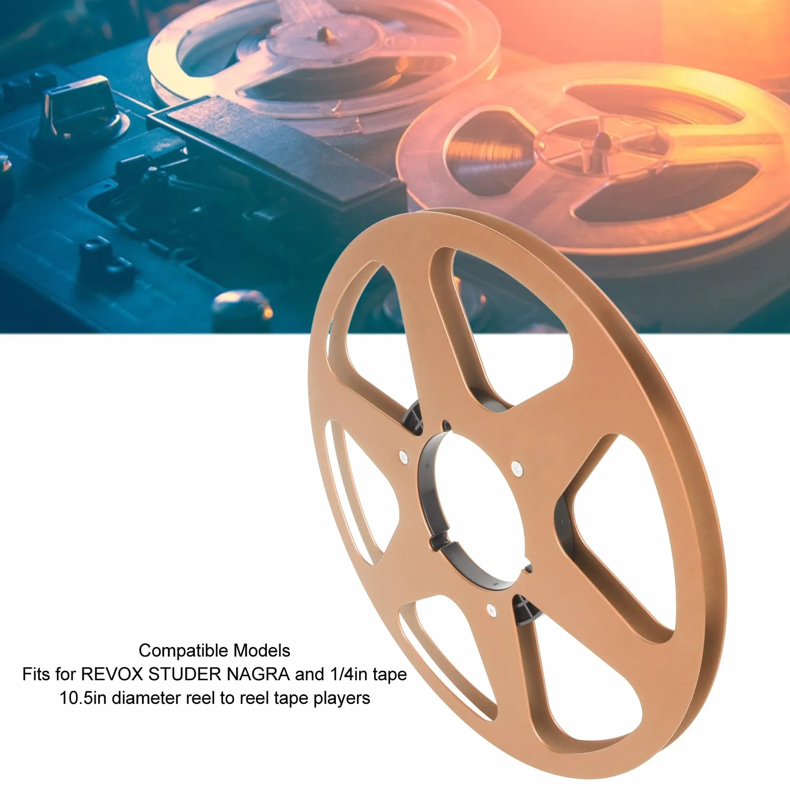 Nab Take Up Reel to Reel Tape, 10.5 Pouces Aluminium Open Reel Audio Accessoire pour Studer