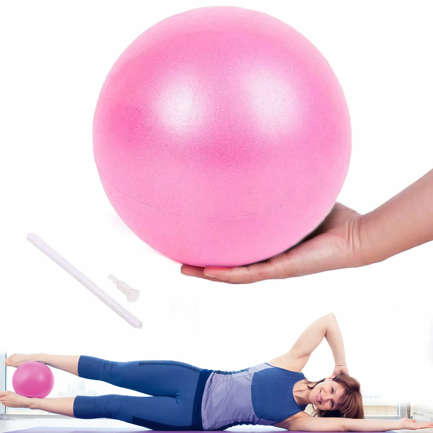Lanjue Pilates Ballon de Gymnastique Anti-Slip Anti-éclatement Fitness Balles 25cm