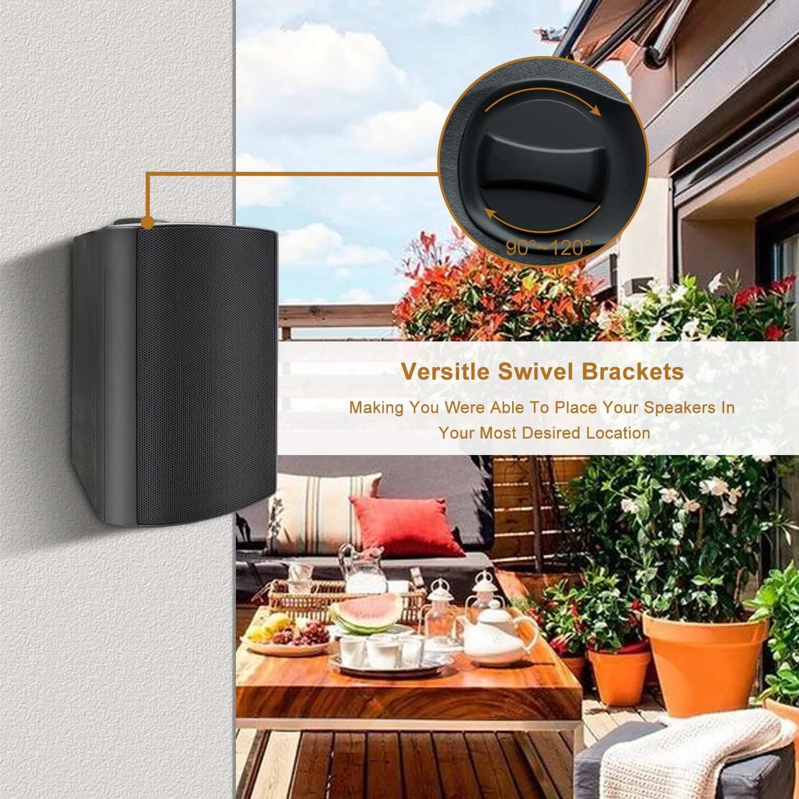 Herdio 4 Pouces 400 Watts Bluetooth Enceinte encastrable Plafond, pour Cuisine, Chambre, Salle de Bain, cinéma Maison Compatible avec Bluetooth(4 Haut-parleurs)