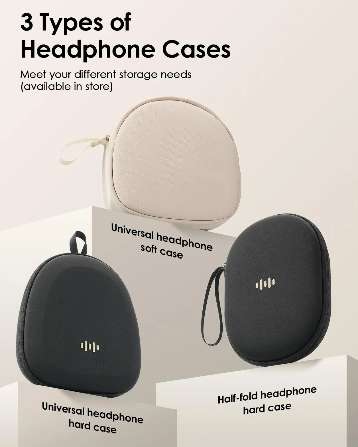 Etui pour Casque Audio Over-Ear JBL Tune 510BT 720BT 770NC 520BT Soundcore Q20i Q30 Bose BERIBES, Housse de Voyage Ultra-Fins