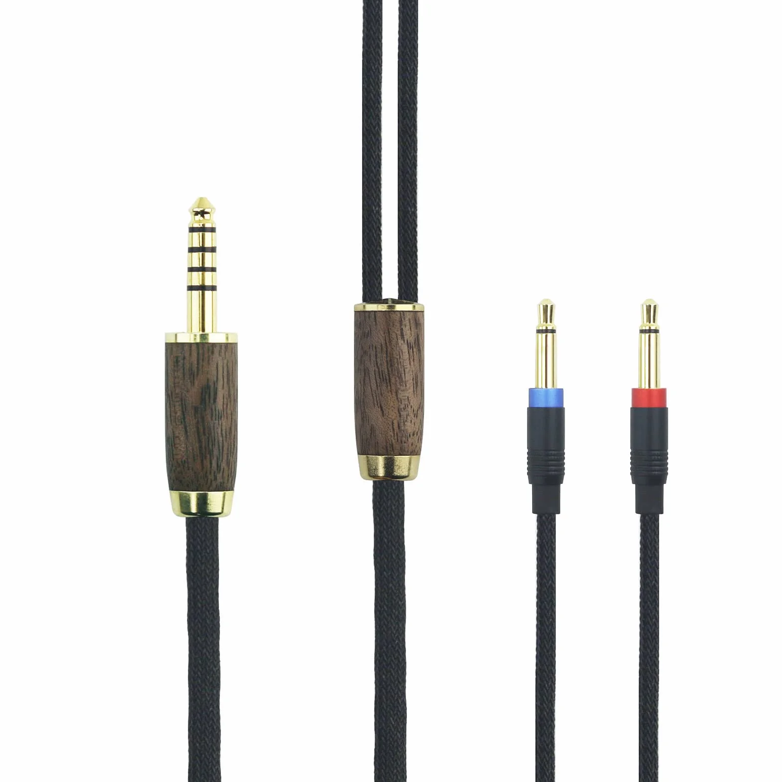 Connecteur symétrique 4,4 mm - 6 N OCC - Câble en cuivre plaqué argent - Compatible Denon AH-D7200, AH-D7100, AH-D9200, AH-D5200 - Casque Focal Elear