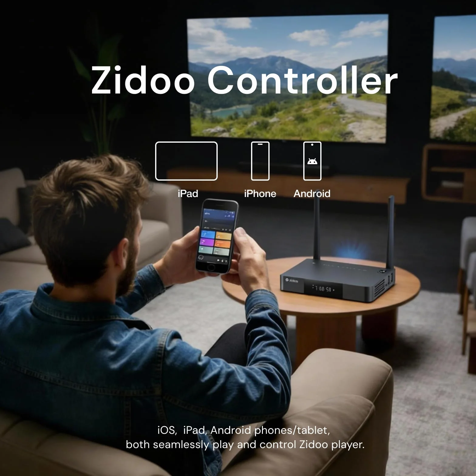 zidoo Z9X 8K - 8K HDR Lecteur multimédia, système d'exploitation Android 11, processeur Amlogic S928X-K 6G + 64G, Moteur vidéo VPU et Moteur d'image VS10, Blu-Ray 4K Ultra HD, BDMV/ISO, pour Lecture