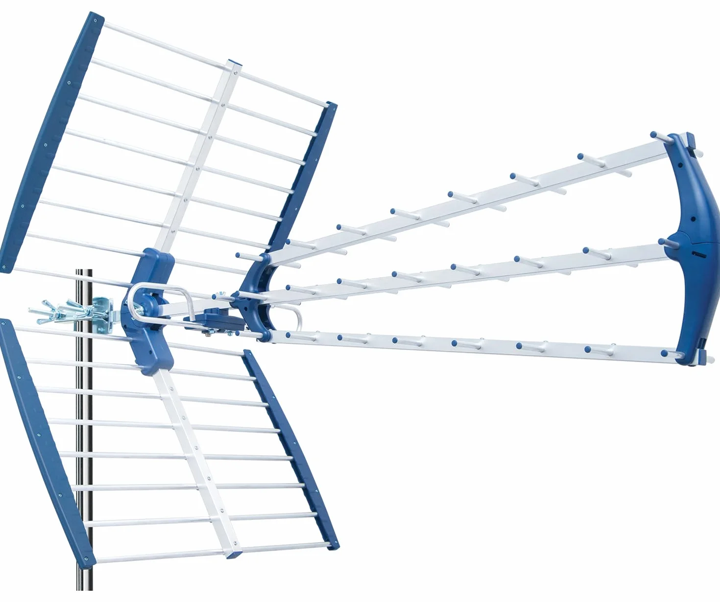 EDISION TALOS Antenne Trinappe extérieure UHF 21-48 18db Filtre 5G LTE intégré TNT DVB-T/T2 470-694Mhz 105cm