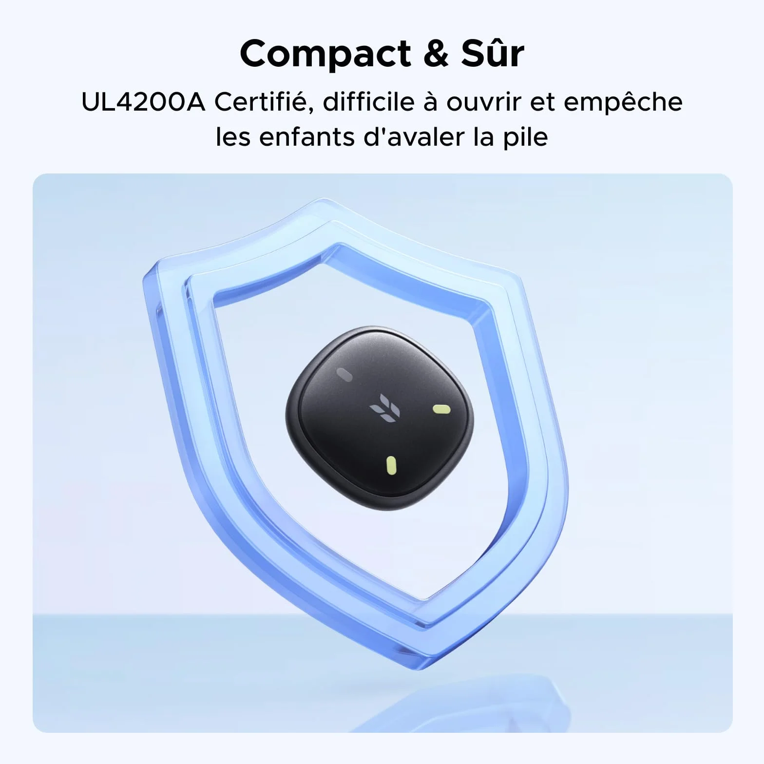 UGREEN FineTrack Mini 2 Finder Tag 110dB Fluorescence IP68 Traceur Fonctionne avec Find My iOS Uniquement 7 Ans Batterie Localisateur d'Objets Bluetooth pour Clés Portefeuilles Bagage Sacs Lot de 4
