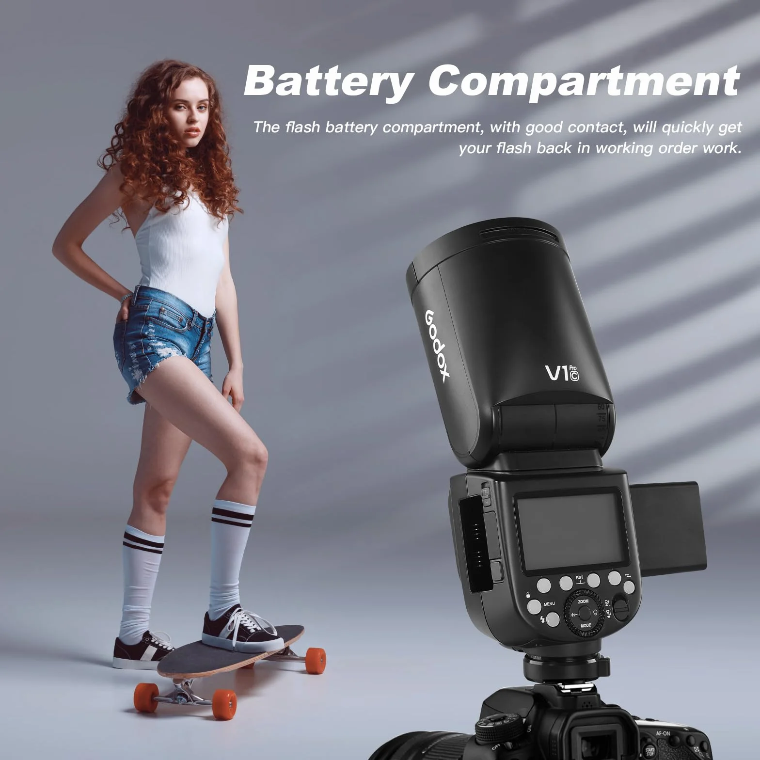 Godox VB30 Batterie Battery 7,2V/2980mAh pour Flash Rond Godox V1PRO C,V1PRO N,V1PRO S,V1PRO F,V1PRO O,et Flash V1,V860III,V850III ((2024) VB30)