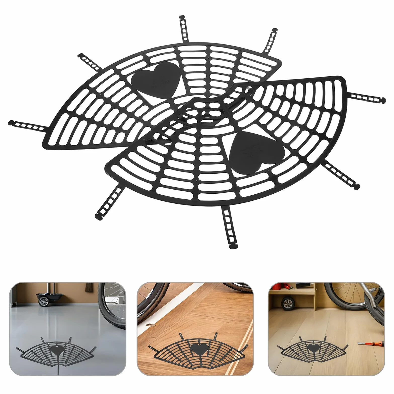 STOBAZA Filet de Protection Roue Arrière Vélo Électrique Garde Sécurité Compatible Montage Facile