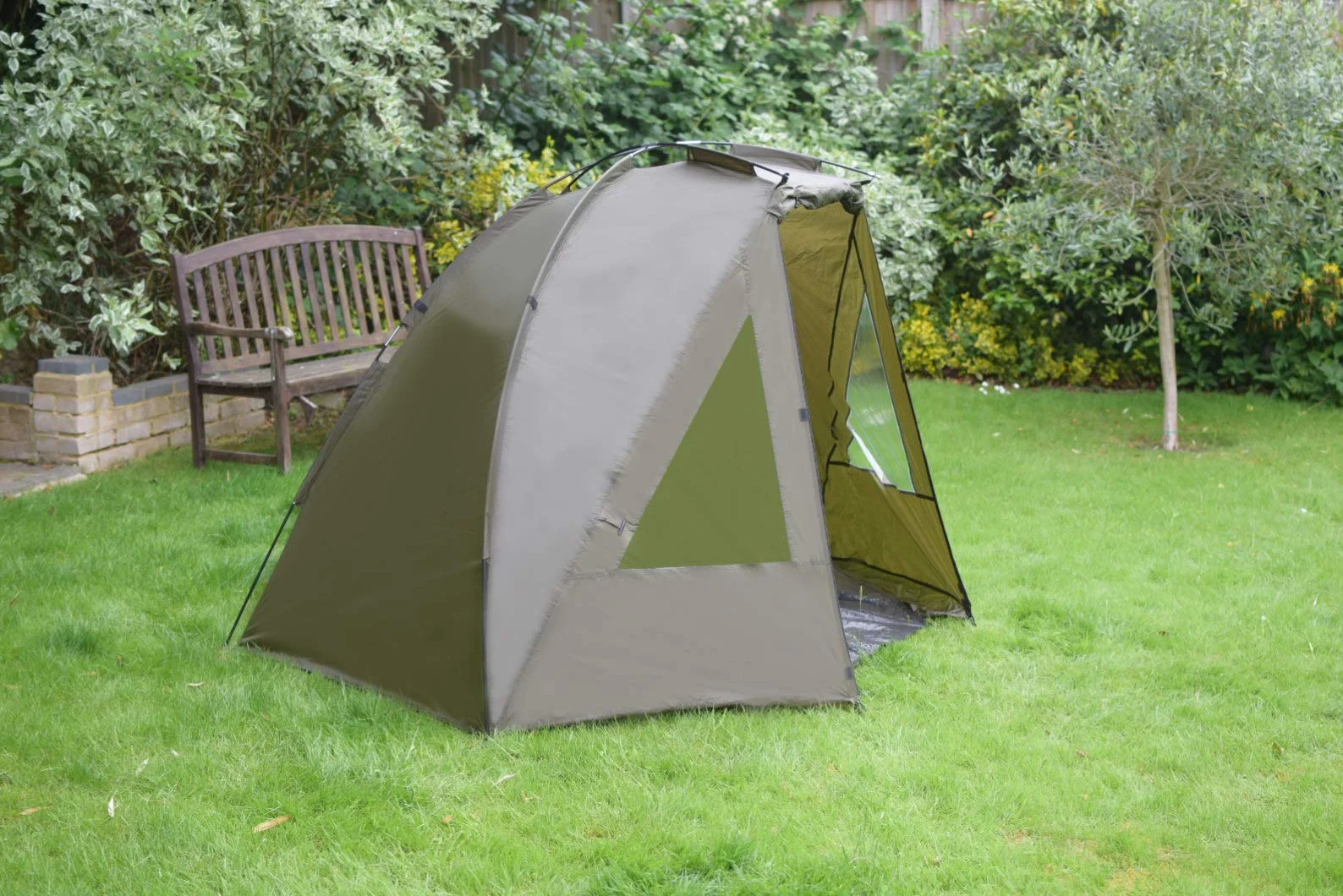 Quest Tente de pêche à la carpe colonne d'eau 5000 mm Bivvy 1-2 personnes